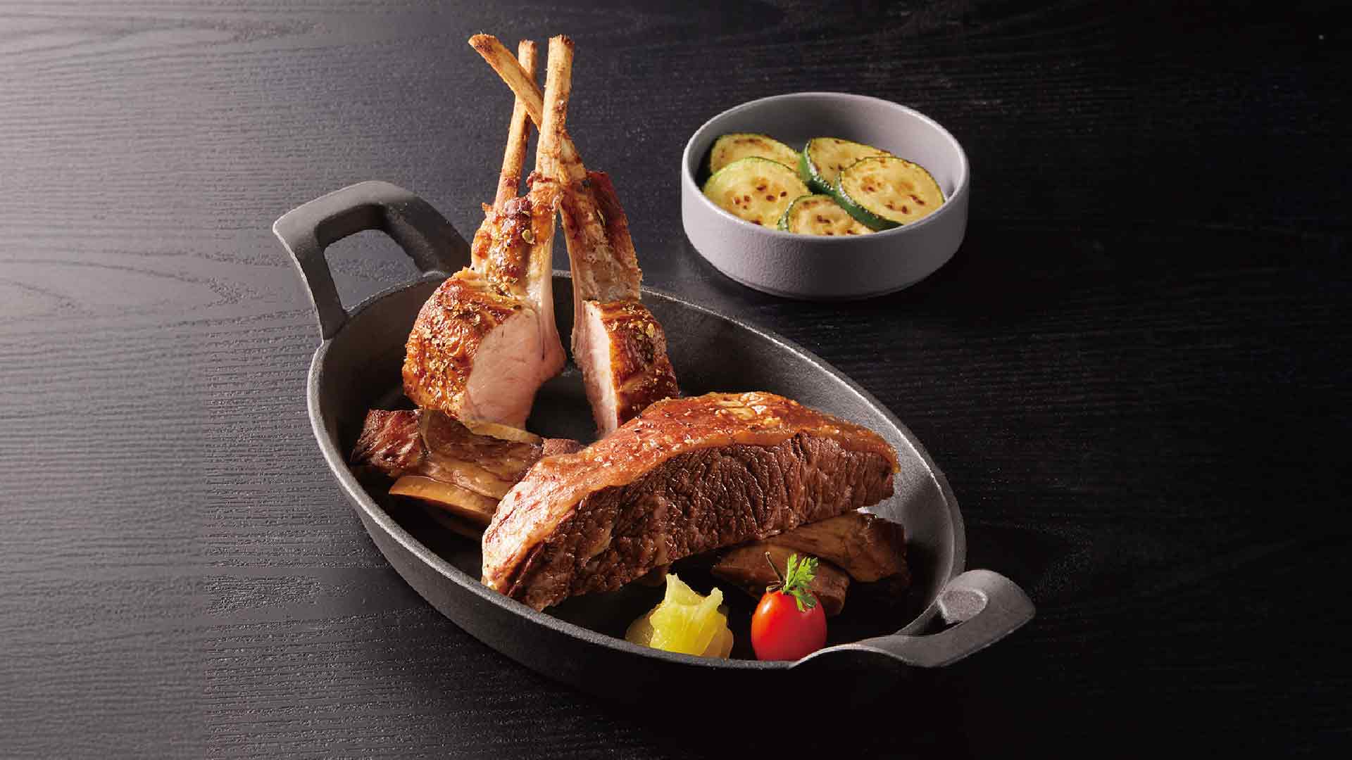 王品牛小排佐犢牛