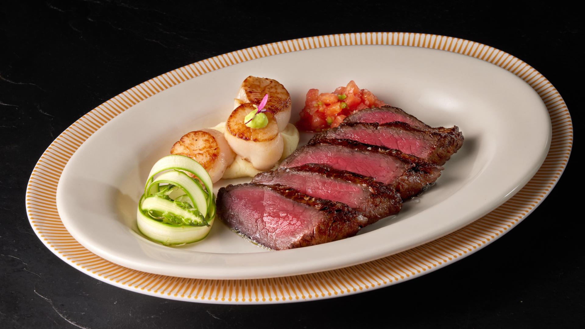 澳洲和牛法蘭克佐嫩煎干貝